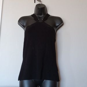 BCBG MaxAzria black knit tank